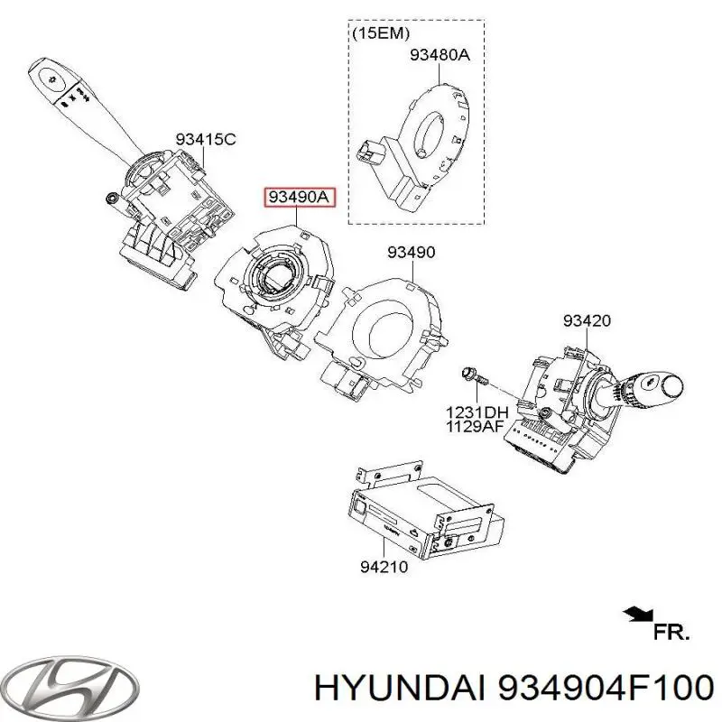  934904F100 Hyundai/Kia