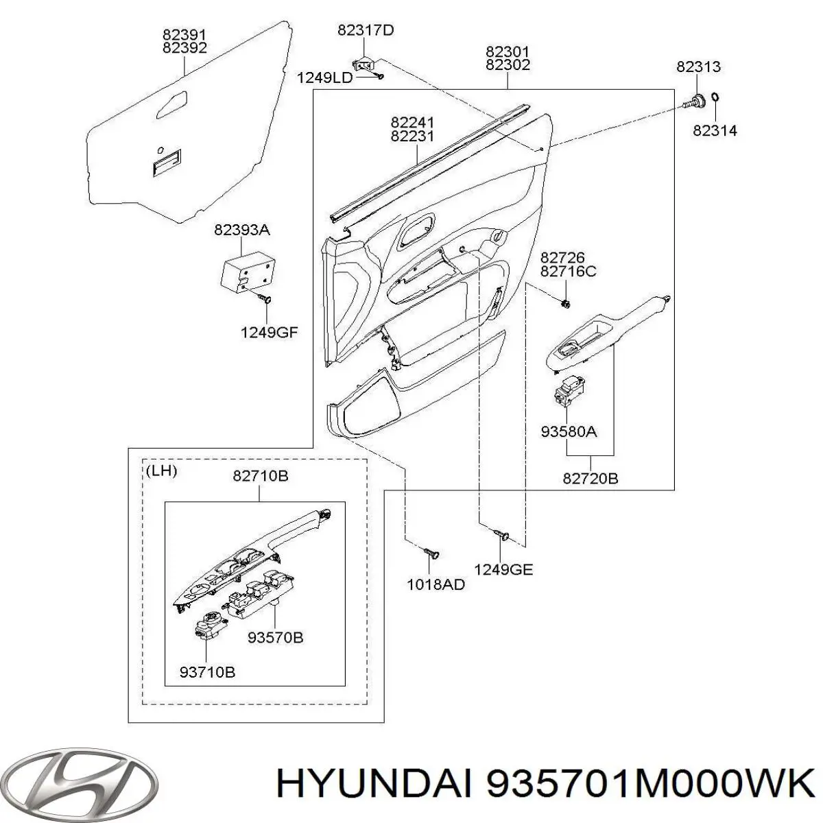  935701M000WK Hyundai/Kia