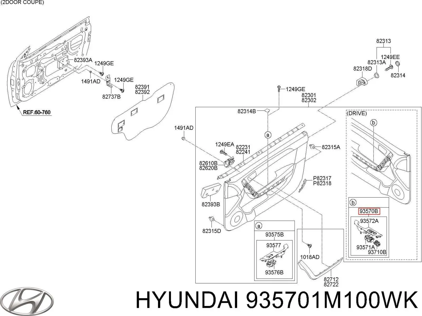  935701M100WK Hyundai/Kia