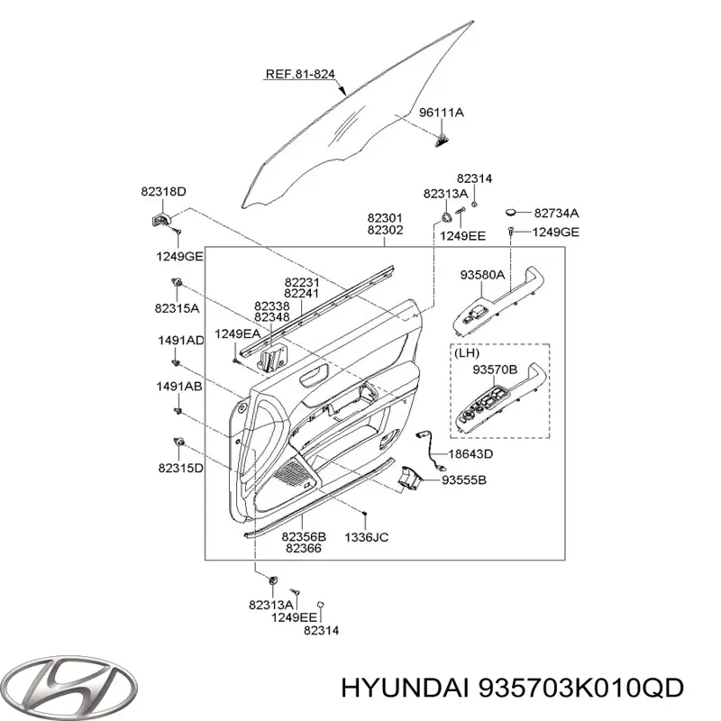  935703K010QD Hyundai/Kia