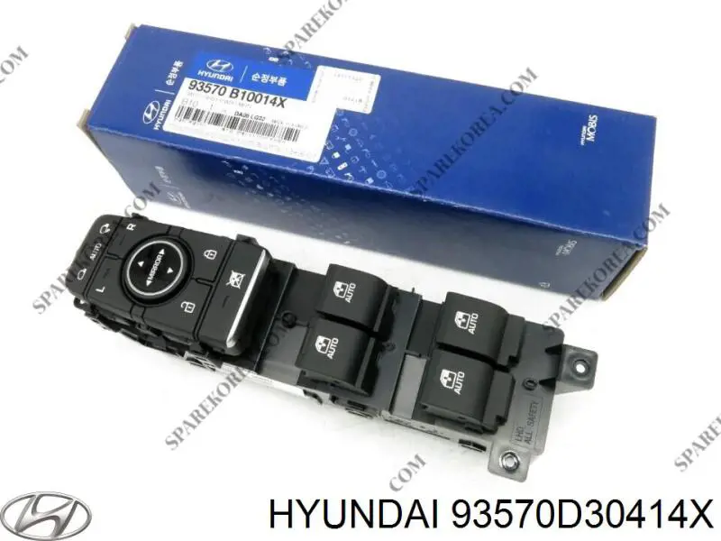 Кнопочный блок управления стеклоподъемником передний левый Hyundai/Kia 93570D30414X цена, от 478.18 USD