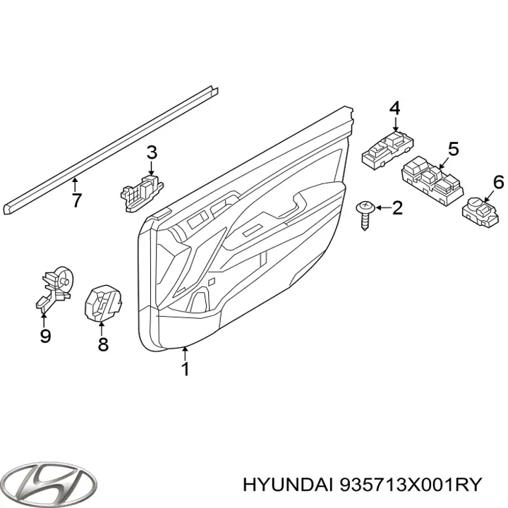  935713X001RY Hyundai/Kia