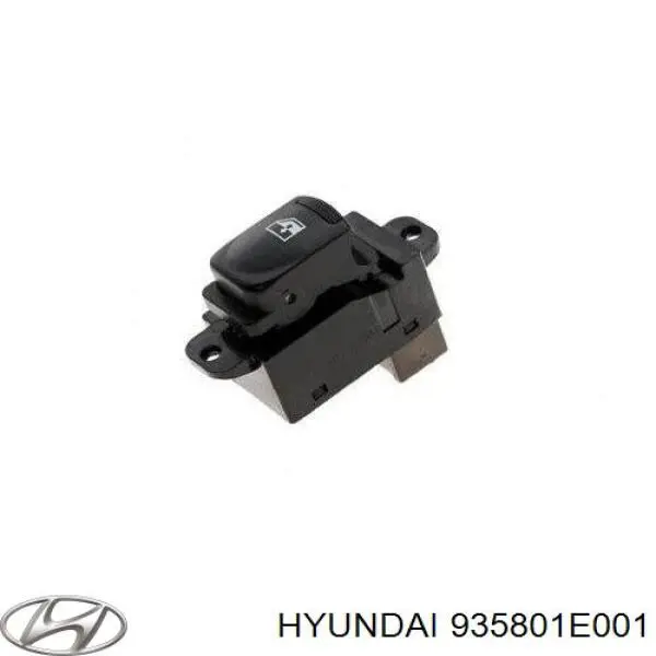 Botón de encendido, motor eléctrico, elevalunas, puerta delantera derecha 935801E001 Hyundai/Kia