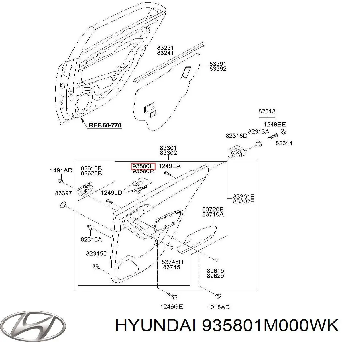Купить 935801M000WK Hyundai/Kia 