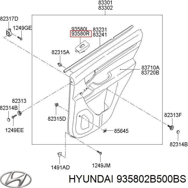  Hyundai/Kia 935802B500BS цена, от 56.61 USD