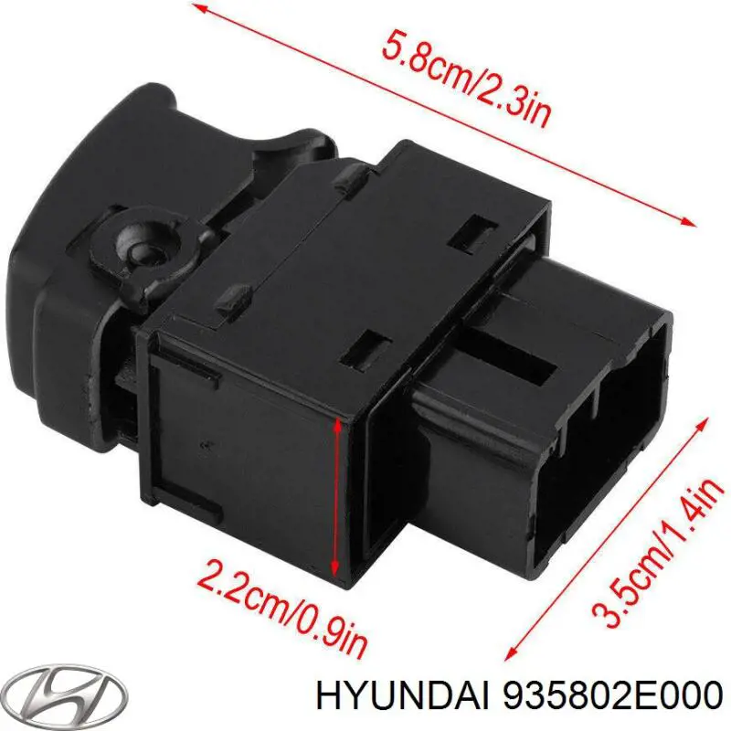 Кнопочный блок управления стеклоподъемником передний правый Hyundai/Kia 935802E000 цена, от 5.91 USD