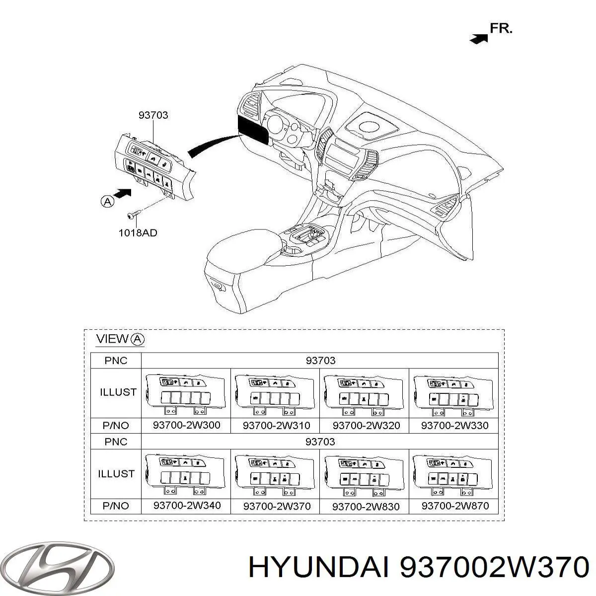 Hyundai/Kia 937002W370 цена, от 86.15 USD
