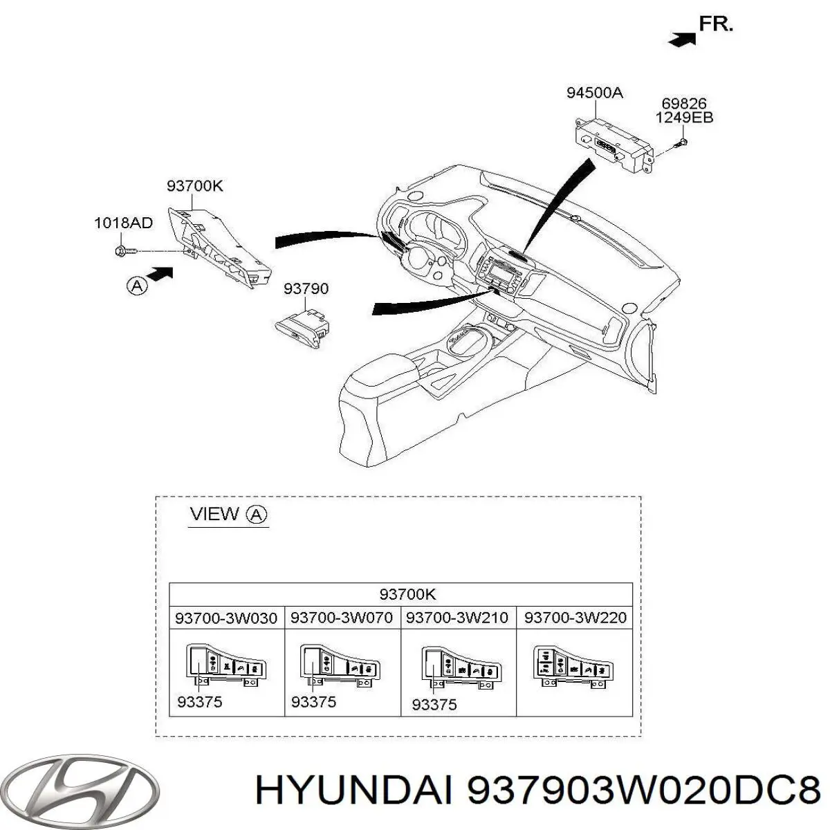 937903W020DC8 Hyundai/Kia 