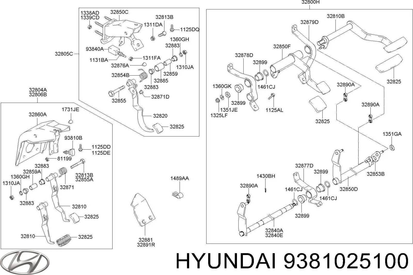 9381025300 Hyundai/Kia sensor de ativação do sinal de parada