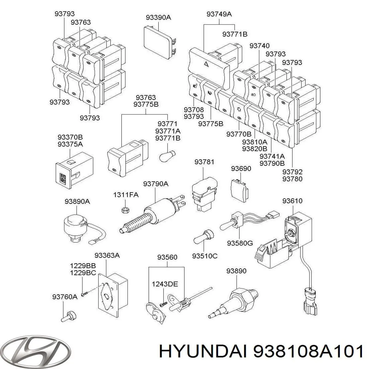  938108A101 Hyundai/Kia