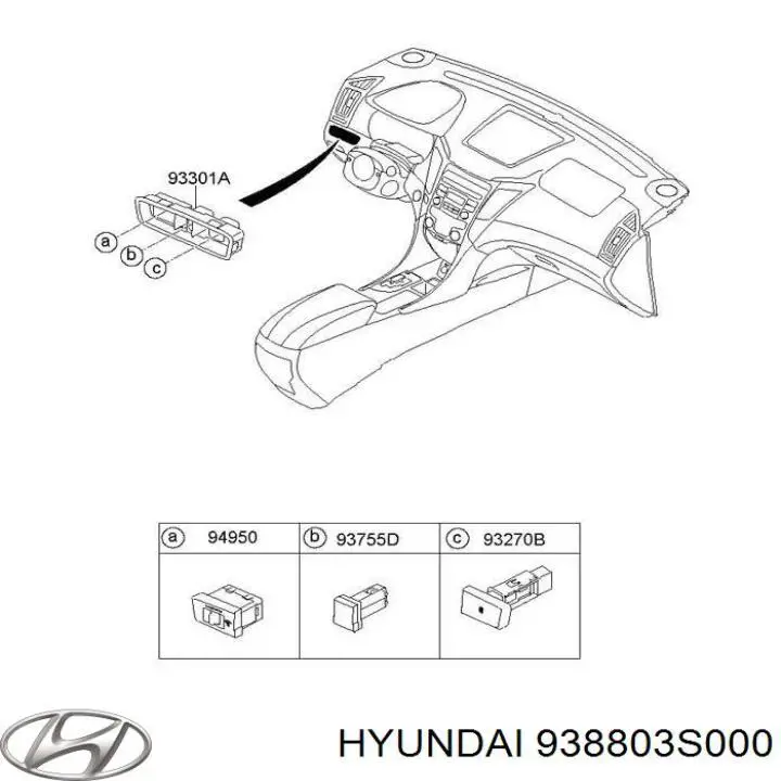  938803S000 Hyundai/Kia