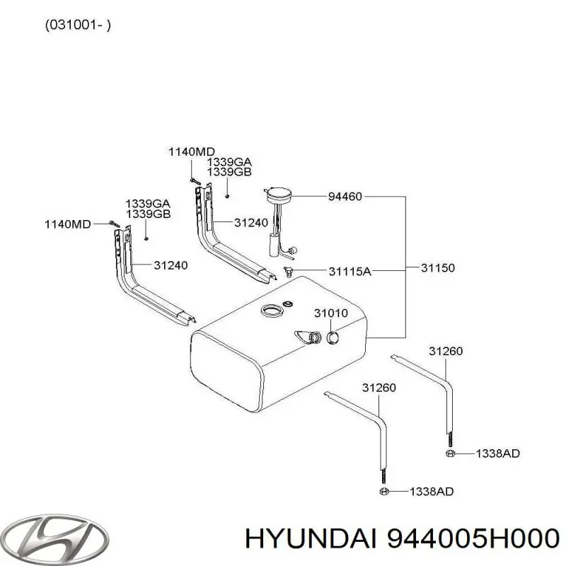  944005H000 Hyundai/Kia