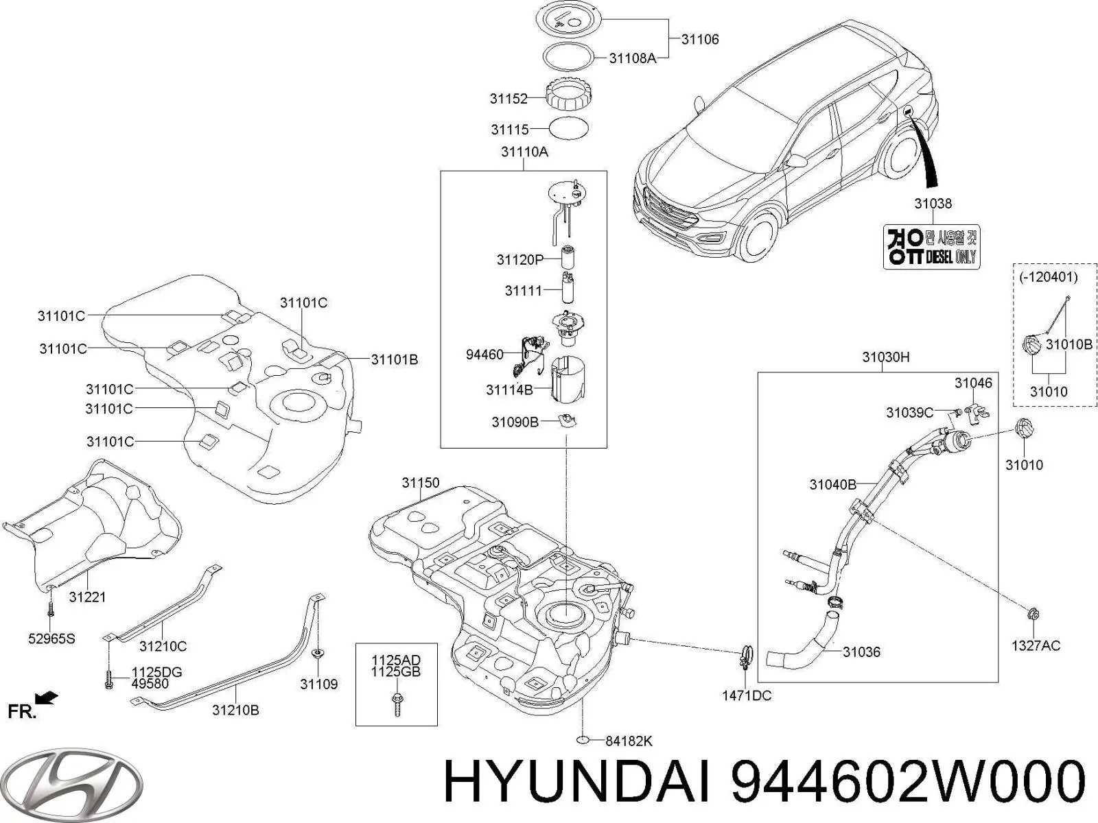  944602W000 Hyundai/Kia