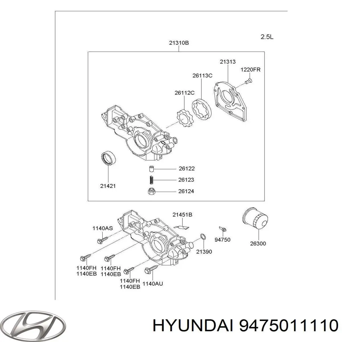 Купить 9475011110 Hyundai/Kia Датчик давления масла