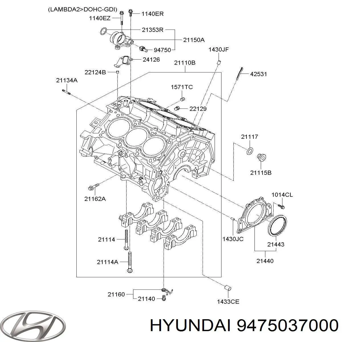 Датчик давления масла 9475037000 Hyundai/Kia