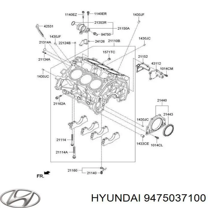 Датчик давления масла 9475037100 Hyundai/Kia