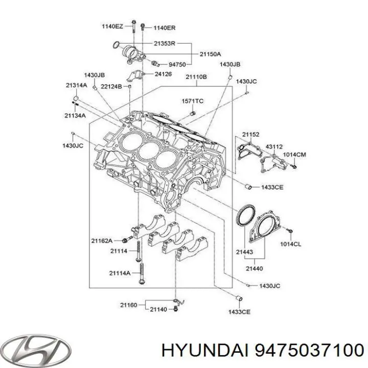 Купить 9475037100 Hyundai/Kia Датчик давления масла