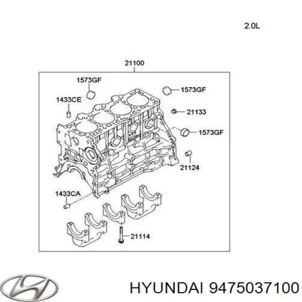 Датчик давления масла 9475037100 Hyundai/Kia
