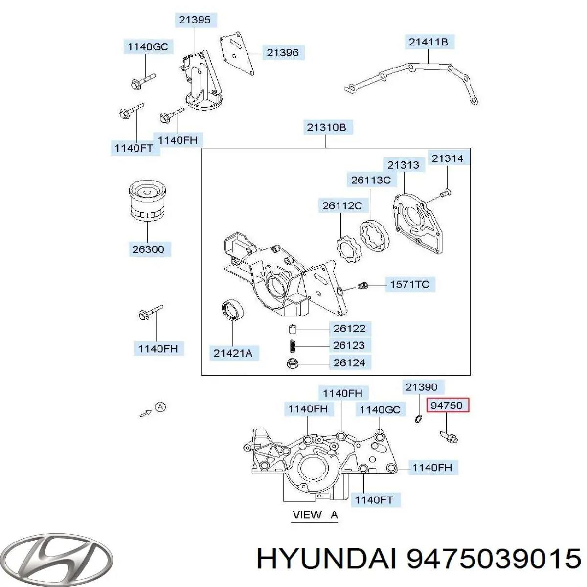 Датчик давления масла 9475039015 Hyundai/Kia