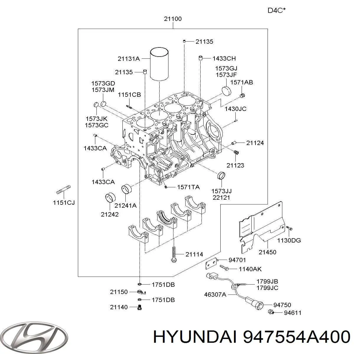  947554A400 Hyundai/Kia