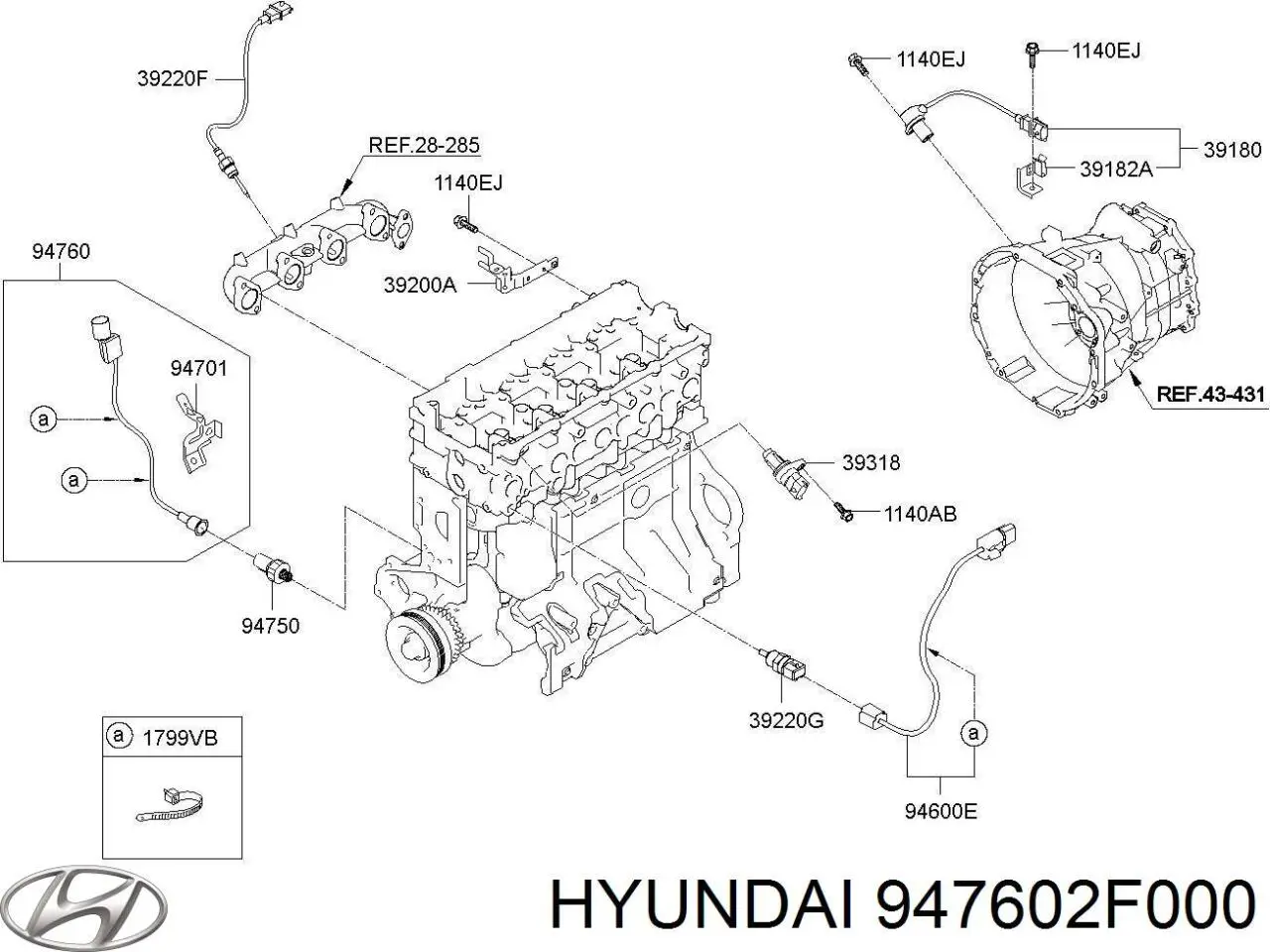  947602F000 Hyundai/Kia