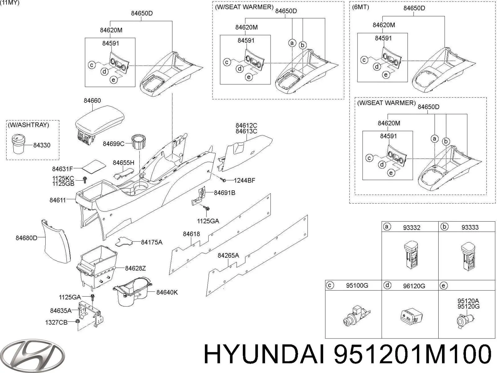  Hyundai/Kia 951201M100 цена, от 6.49 USD