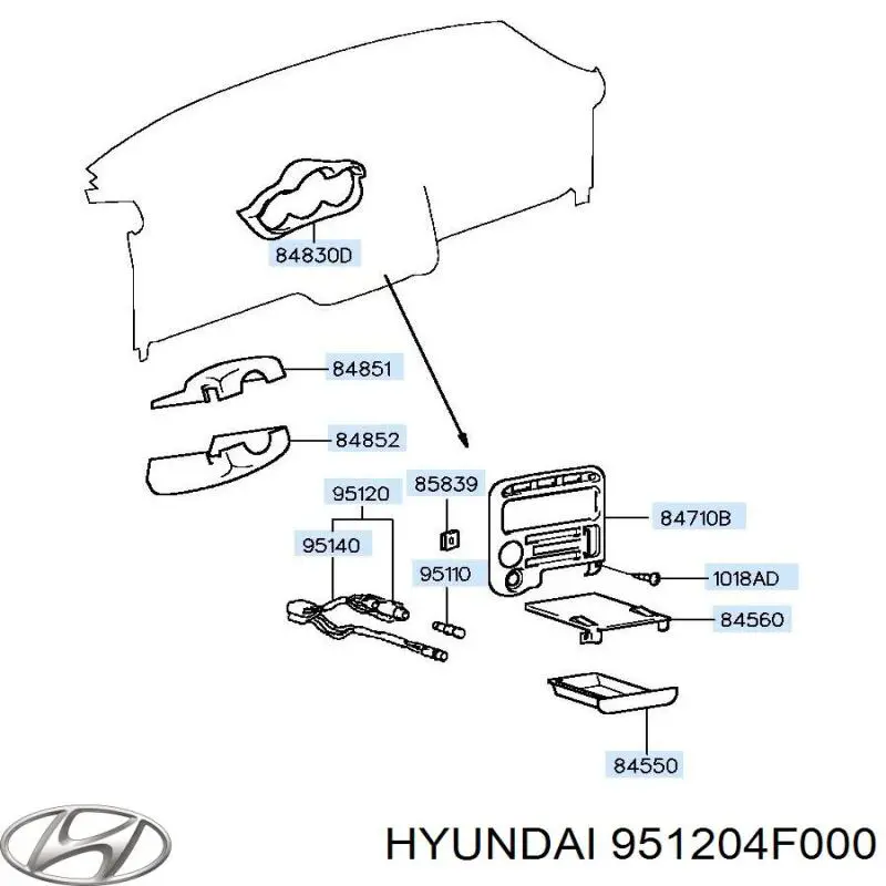  951204F000 Hyundai/Kia