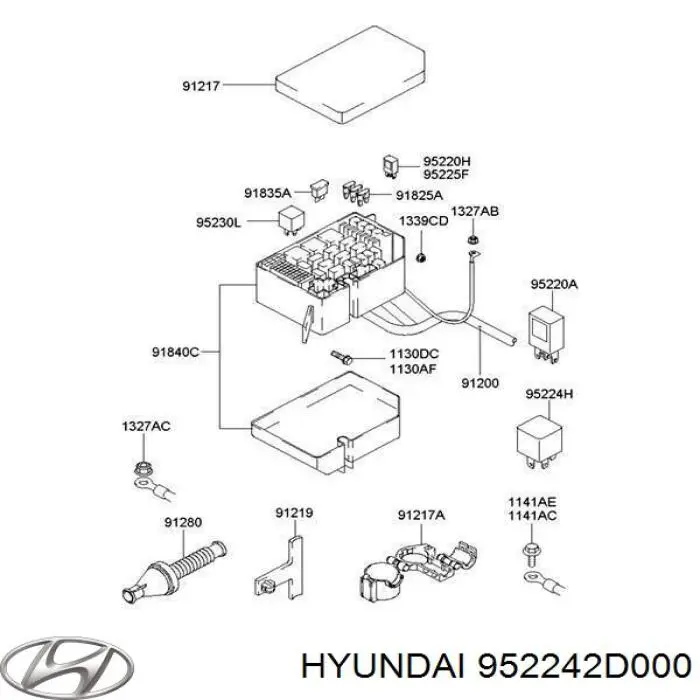 Реле фары на Hyundai Genesis BK