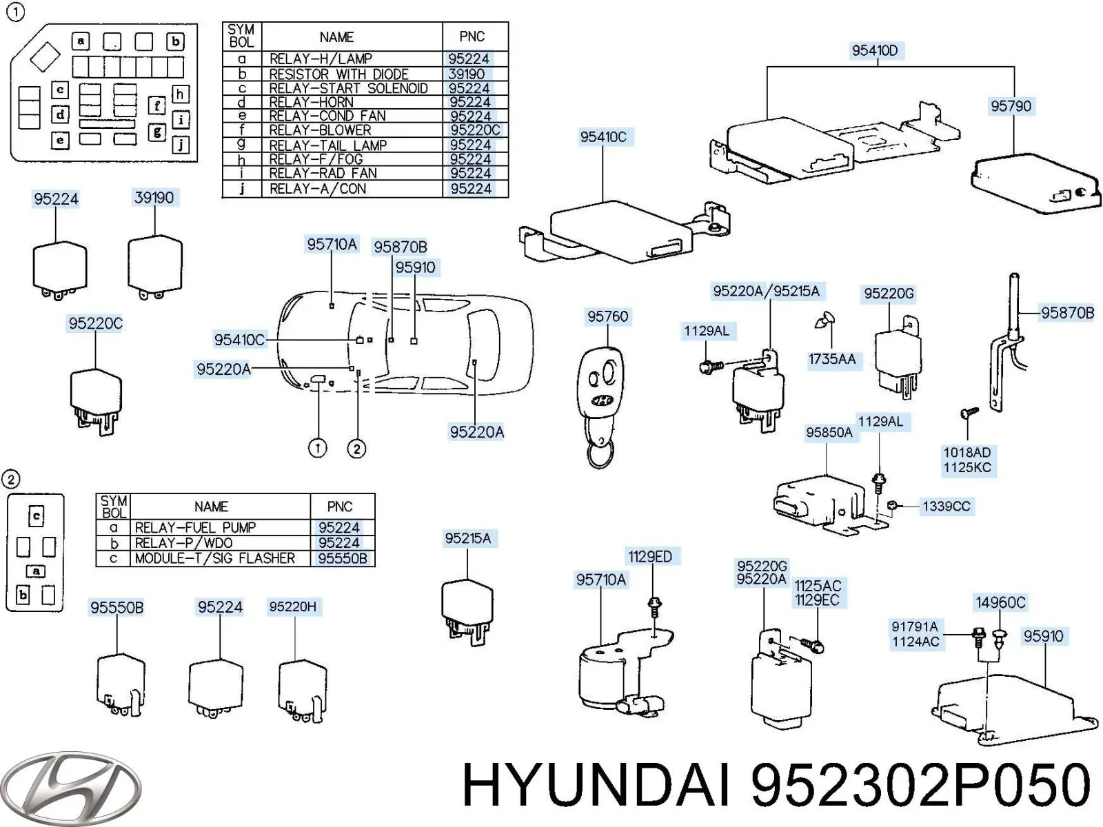  952302P050 Hyundai/Kia