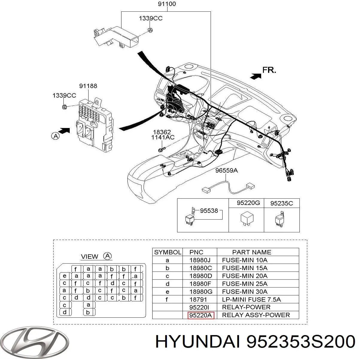  952353S200 Hyundai/Kia