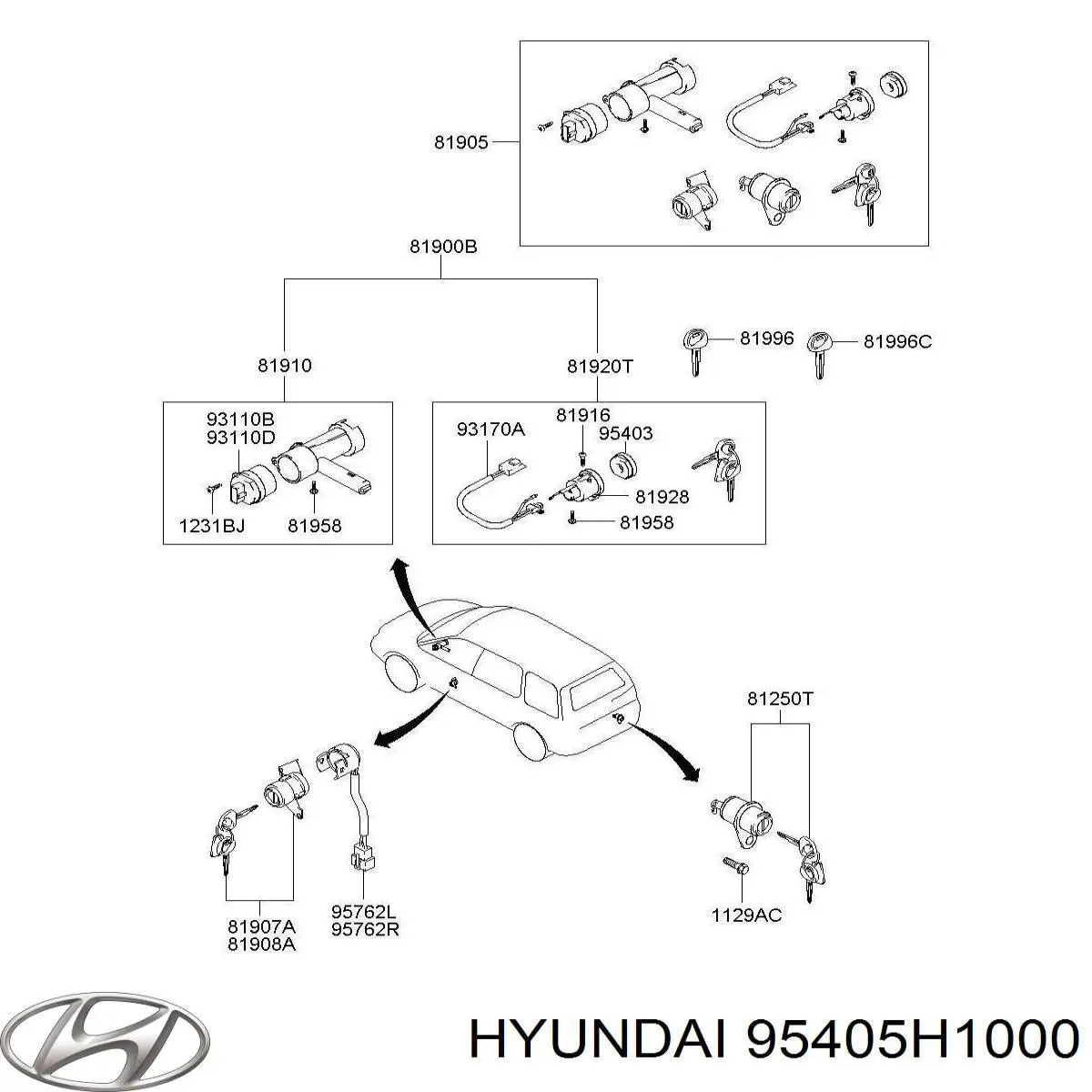 95405H1000 Hyundai/Kia 