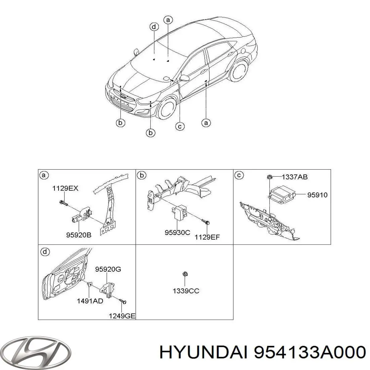 Купить 954133A000 Hyundai/Kia 