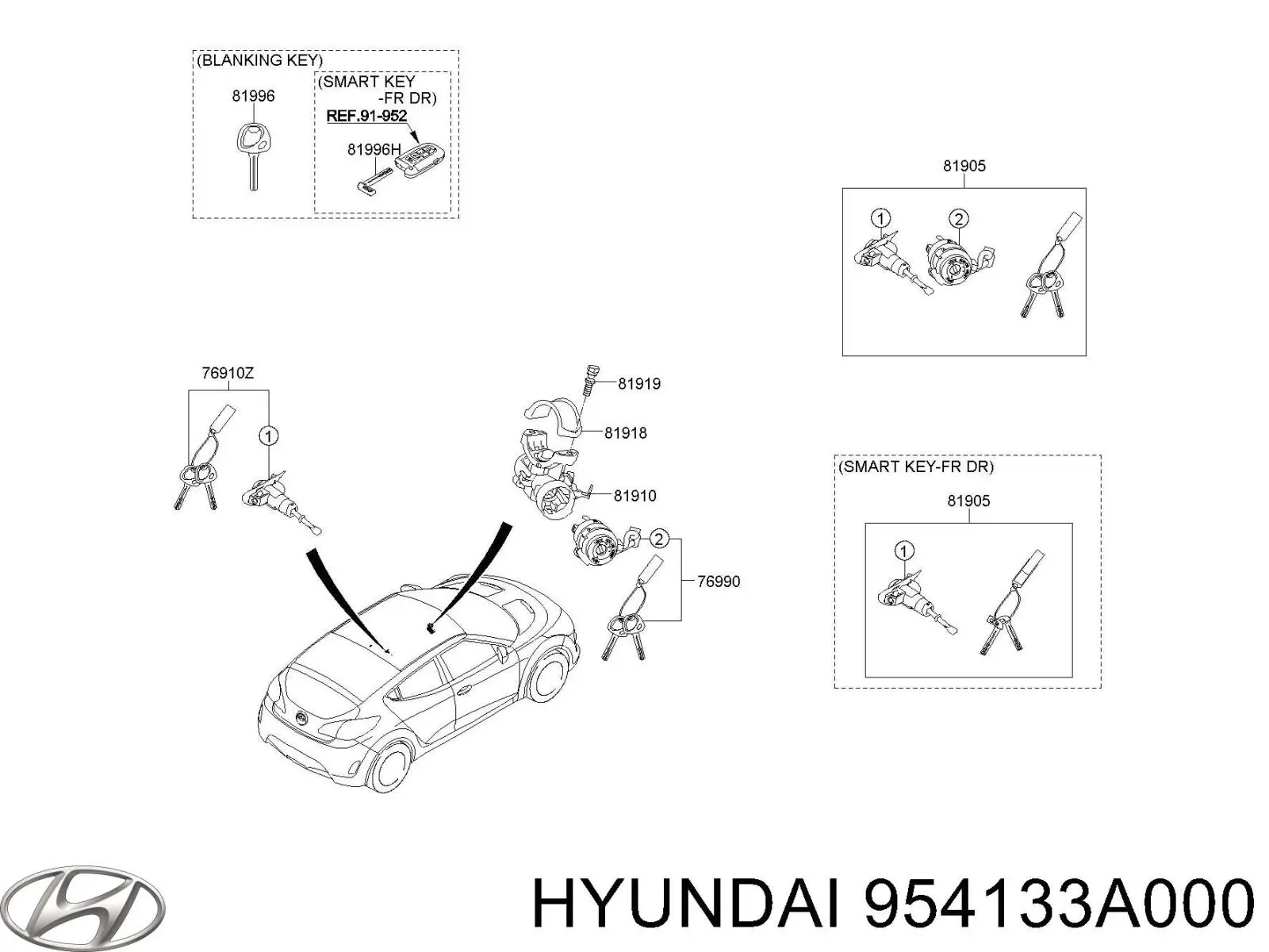  954133A000 Hyundai/Kia