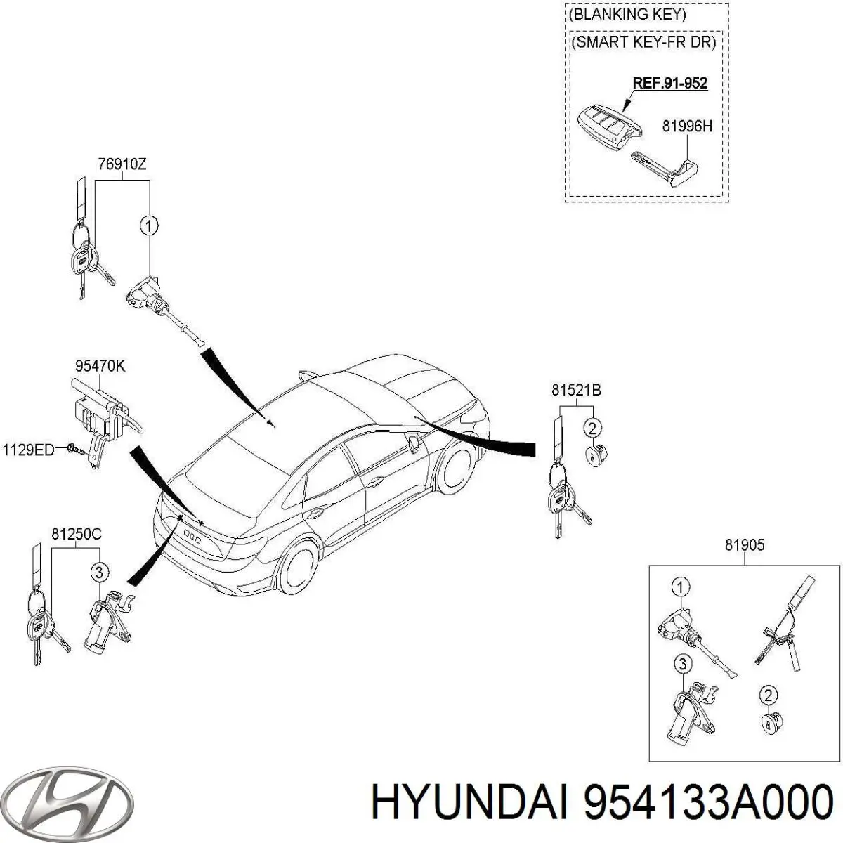  Hyundai/Kia 954133A000 цена, от 3.02 USD