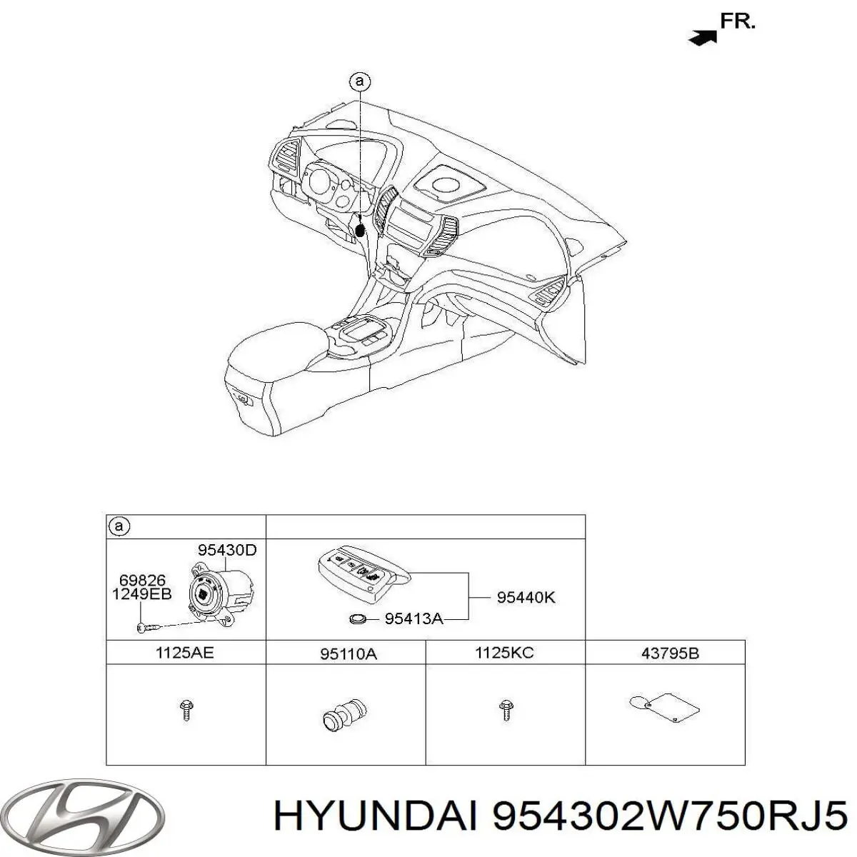  Hyundai/Kia 954302W750RJ5 цена, от  USD