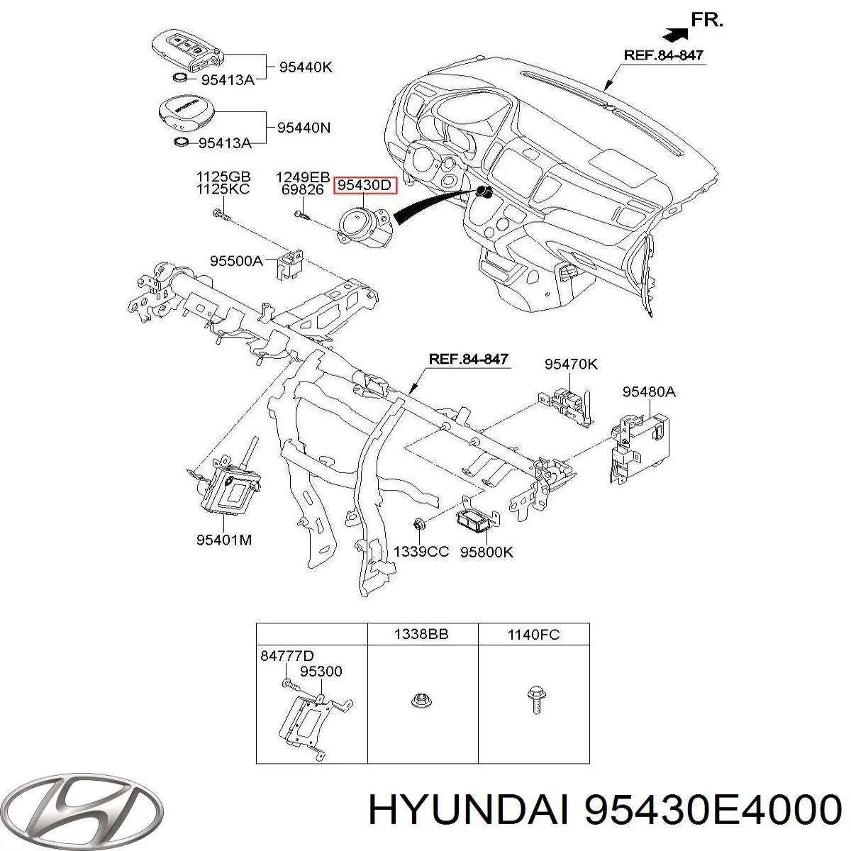 95430E4000 Hyundai/Kia Кнопка стоп-старт