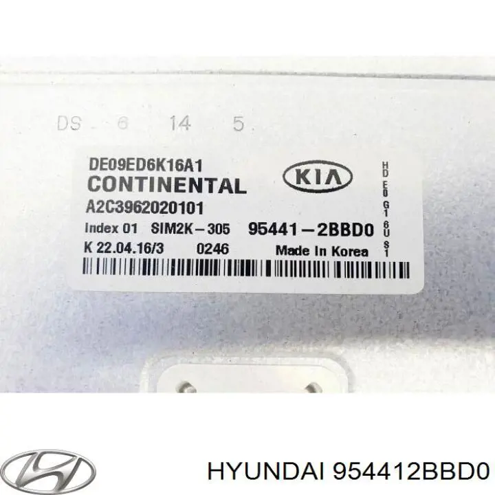 954412BBD0 Hyundai/Kia Мозги двигателя
