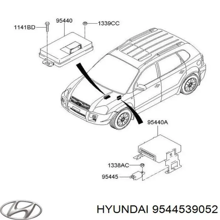  Hyundai/Kia 9544539052 цена, от 66.03 USD