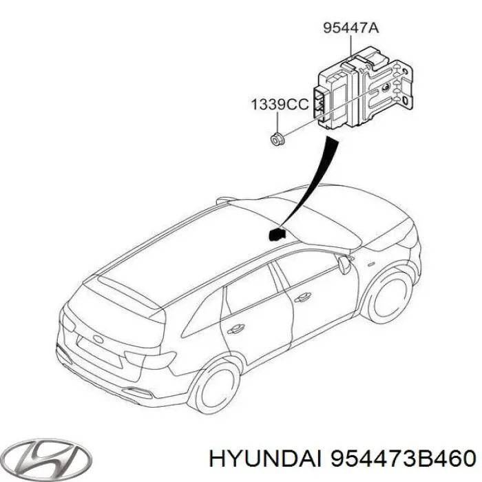 954473B460 Hyundai/Kia модуль управления (эбу полным приводом)