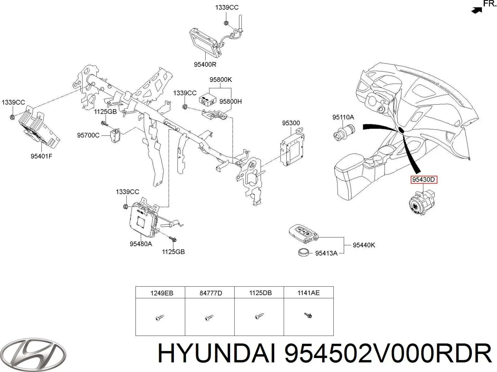 954502V000RDR Hyundai/Kia 