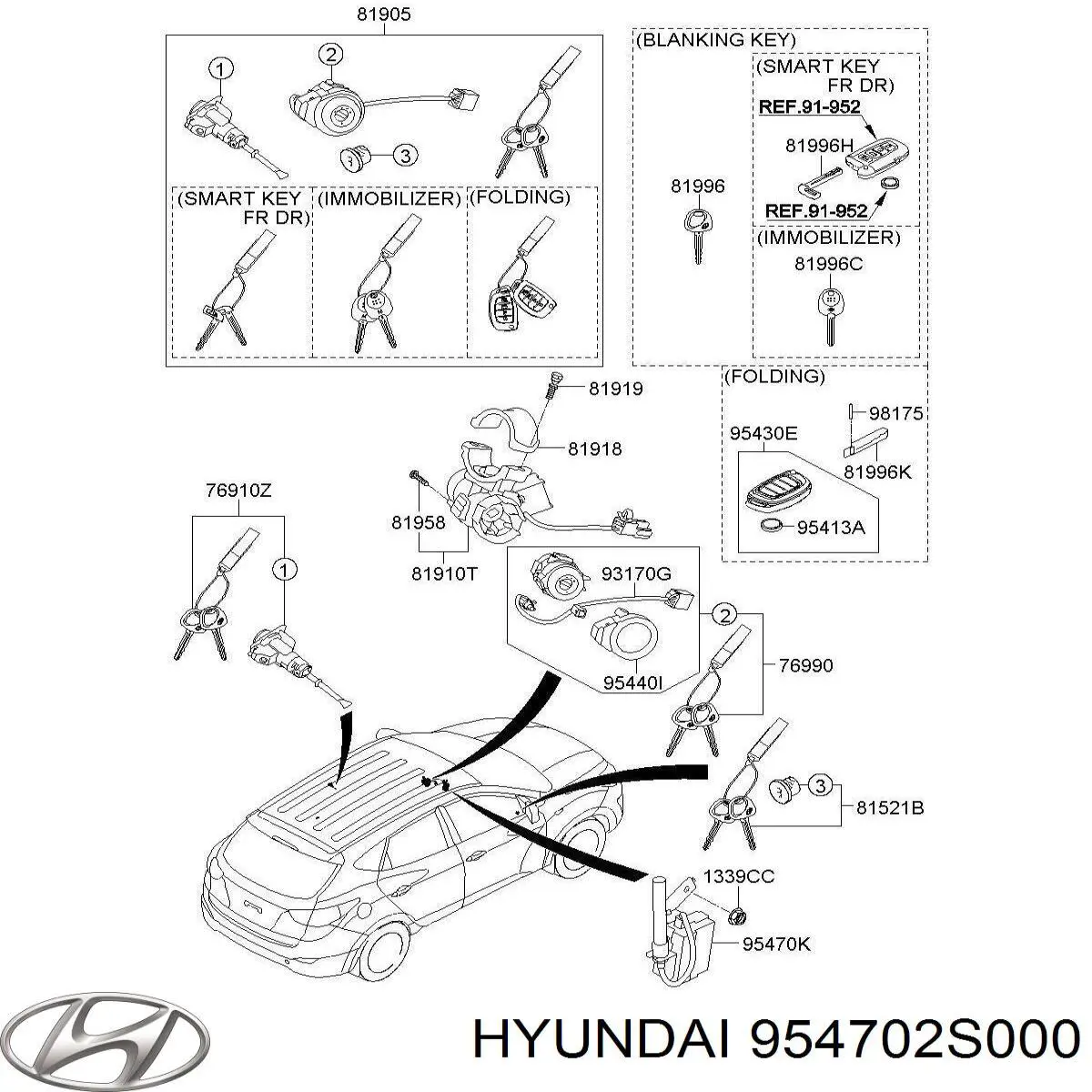  Hyundai/Kia 954702S000 цена, от 9.32 USD