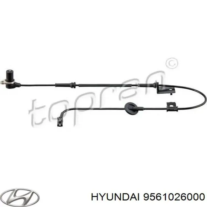 Купить 9561026000 Hyundai/Kia Датчик ABS передний левый