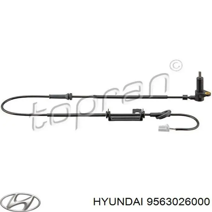 Купить 9563026000 Hyundai/Kia Датчик АБС задний левый