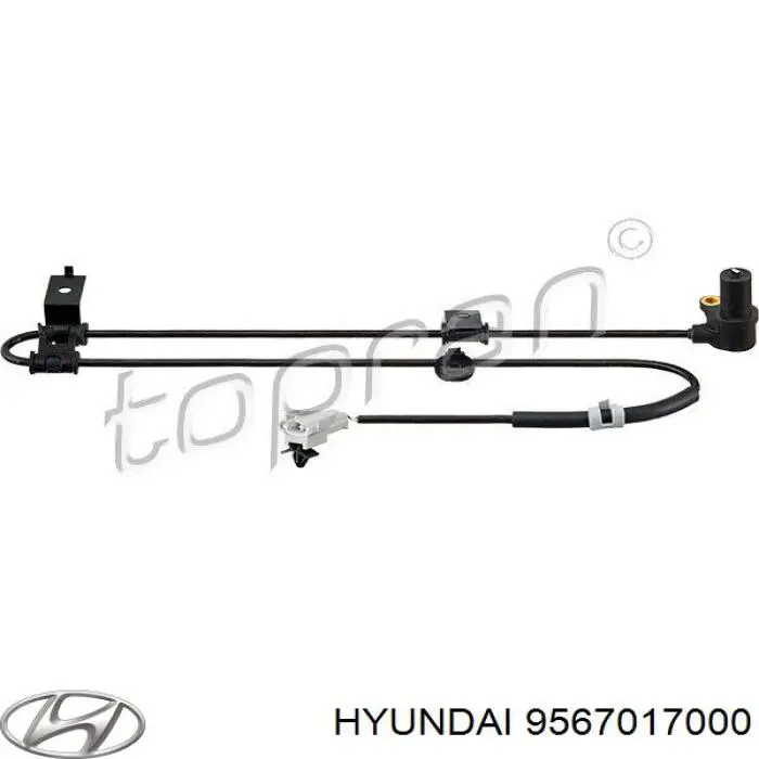 Датчик антиблокировочной системы торможения Hyundai/Kia 9567017000 цена, от 25.43 USD