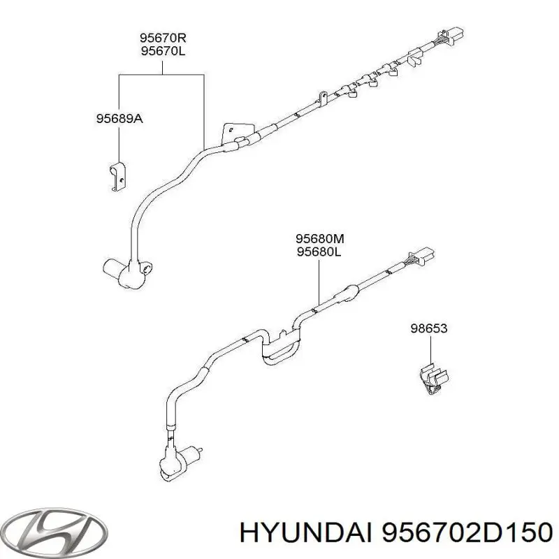 Датчик АБС (ABS) передний правый 956702D150 Hyundai/Kia