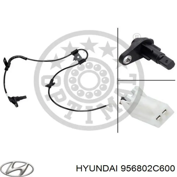 956802C600 Hyundai/Kia датчик абс (abs задний левый)
