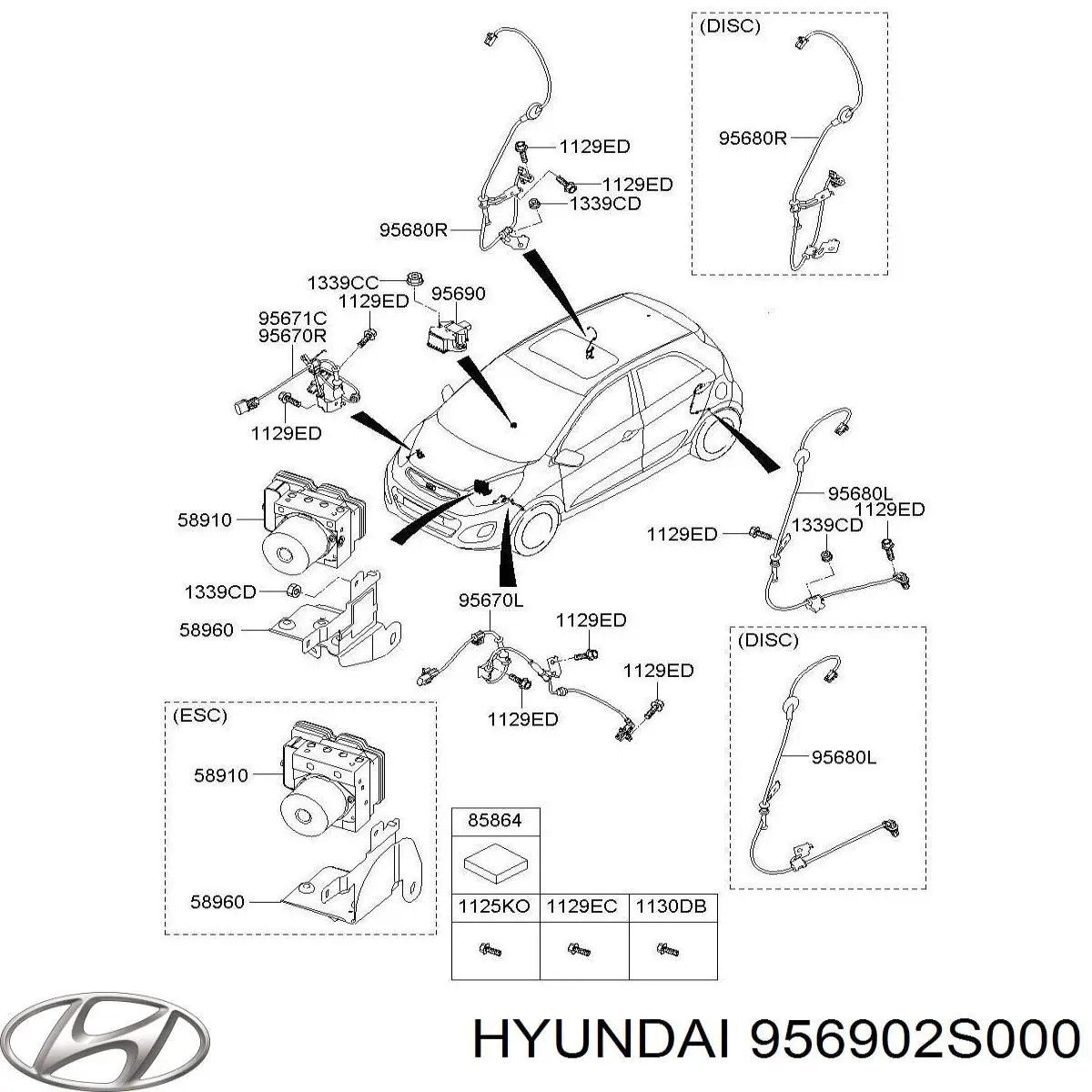 Датчик ESP 956902S000 Hyundai/Kia