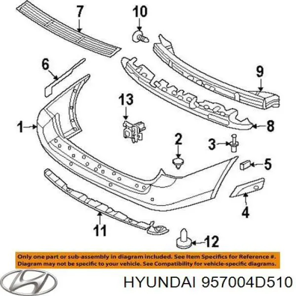 Купить 957004D500 Hyundai/Kia 