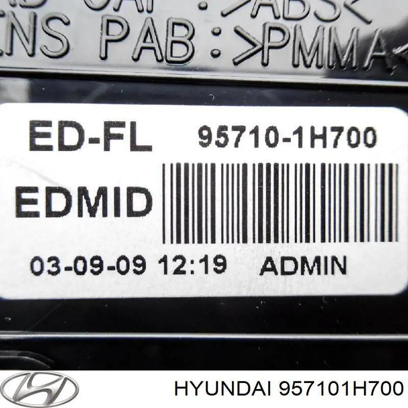 957101H700 Hyundai/Kia mostrador multifuncional