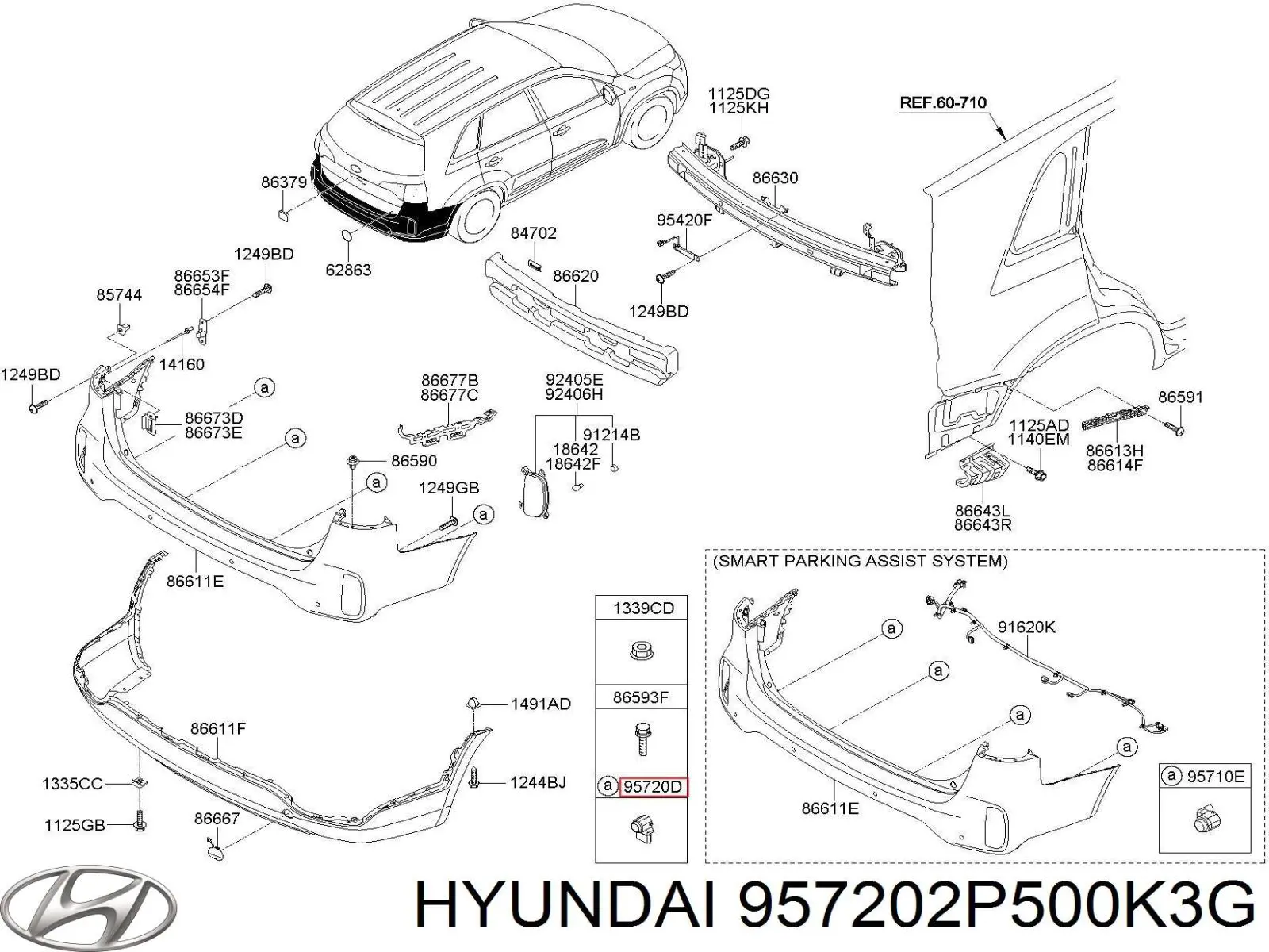  957202P500K3G Hyundai/Kia